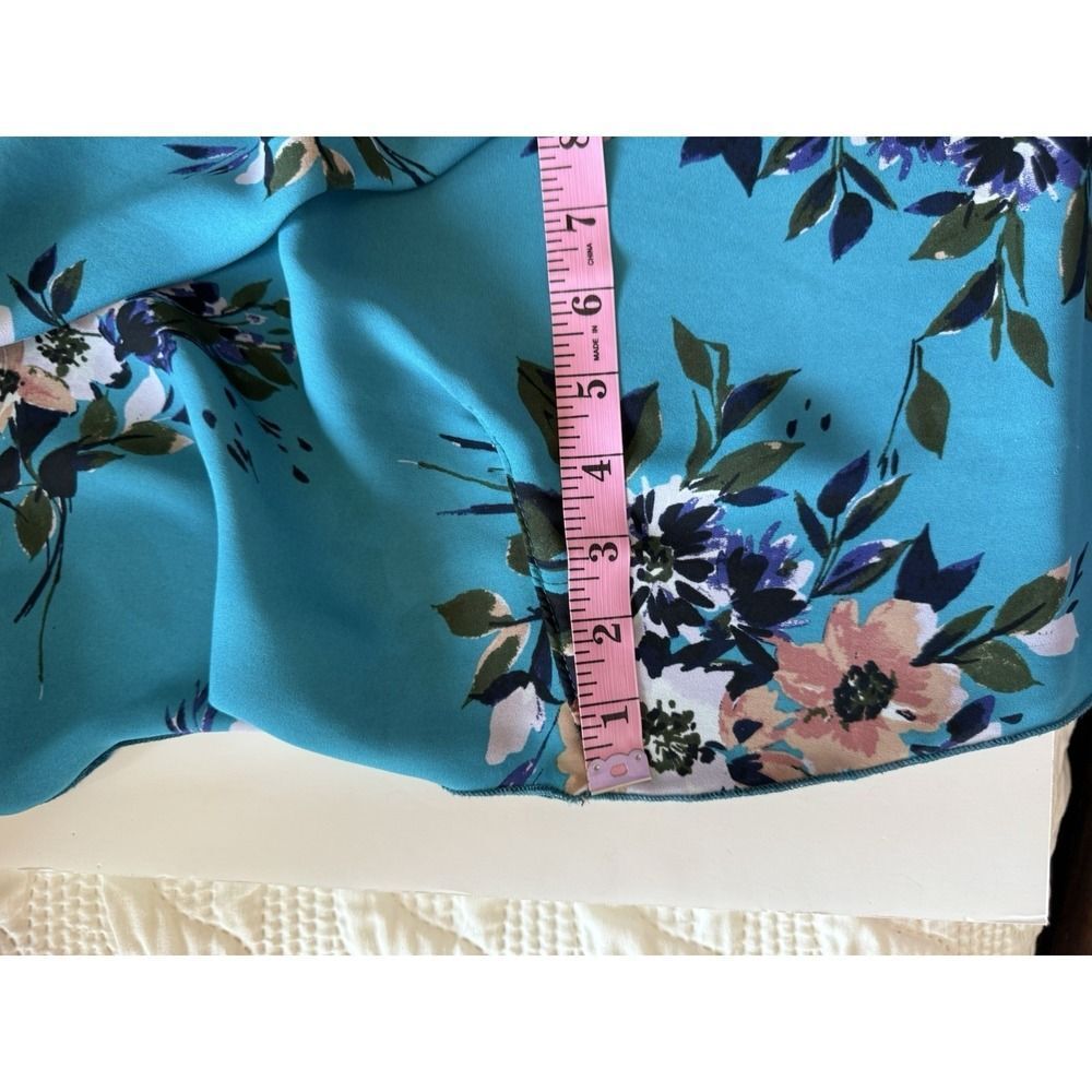 Floral Kimono Cardigan Lace Crochet Sheer Cottage Beach Boho Open Front Duster M - Picture 12 of 15